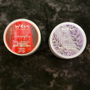 WEN Ultra Nourishing Body Treatment - Two Jars - Faith & Honesty - New